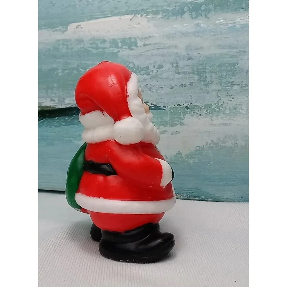 Vintage Santa‎ Claus Christmas Candle Collectable Santa Figure Candle Never Lit